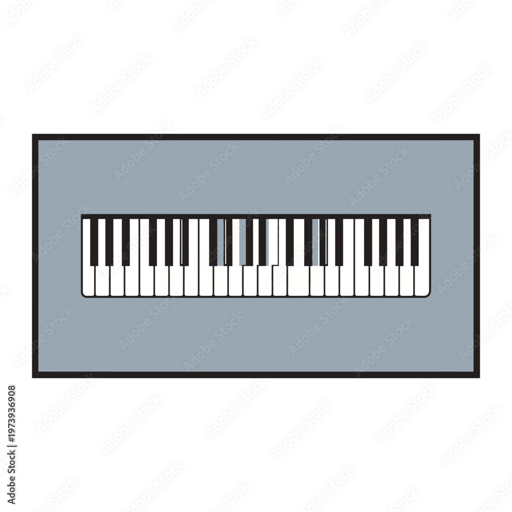 Fototapeta premium Piano keyboard graphic