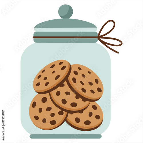 Artistically Crafted Visual of a Cookie Storage Container in Contemporary Design
