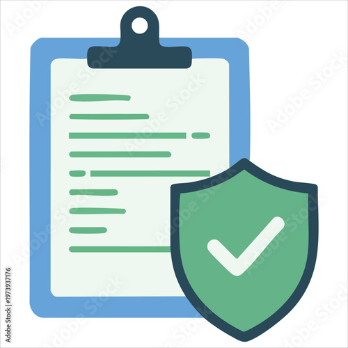 Beautifully Crafted Visual Representation of an Insurance Agreement Document in Trendy Style