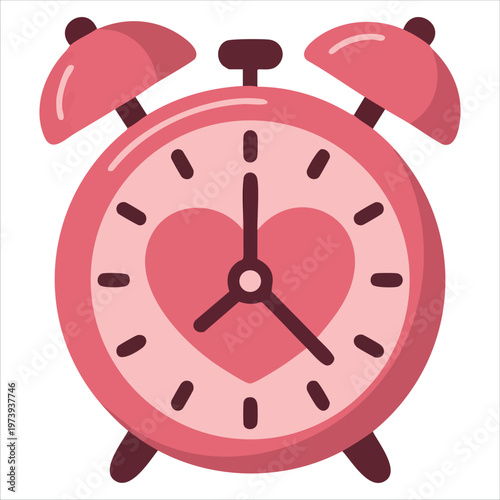 Timekeeping Device Embellished with Loving Heart Shape for Wedding Event Concepts