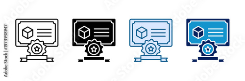 Quality Certification Icon Set Multiple Style Collection