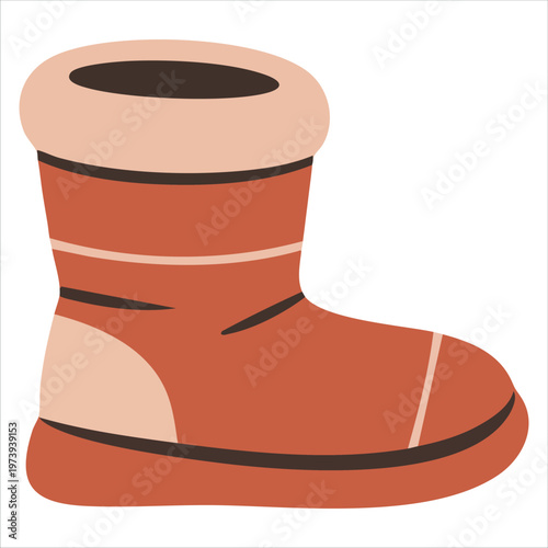 Winter Appropriate Footwear Featuring Warm Lining and Snowflake Pattern Details