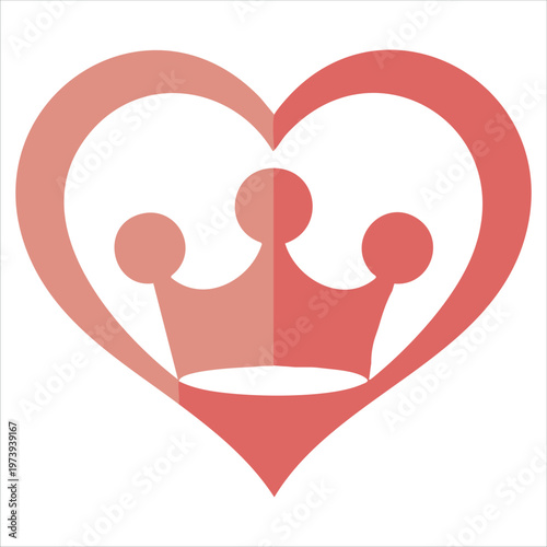 Feminine Royal Headpiece Adorned with Heart Shaped Gemstones and Romantic Elements