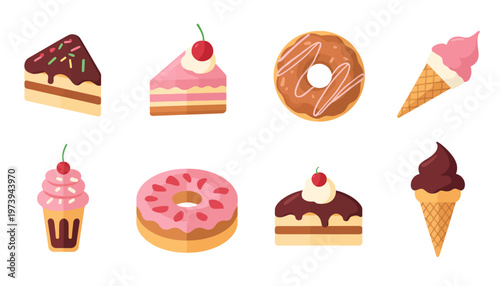 hand drawn vector illustration of a pizza and foods