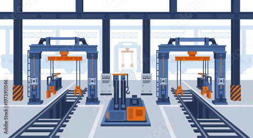 Modern automated car wash system with advanced technology.