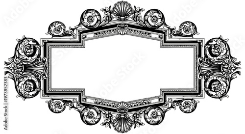 Ornate vintage frame with floral design.