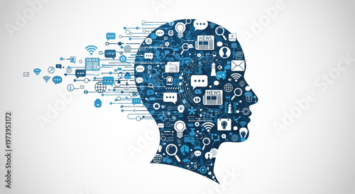 Celebrating World Press Freedom Day A digital mind processing global information and fostering open communication through technology