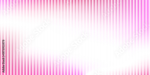 Abstract pink and white frosted glass ripple background with soft vertical stripes for modern cosmetic branding.
