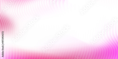 Abstract pink and white frosted glass ripple background with soft vertical stripes for modern cosmetic branding.