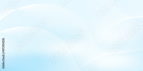 Abstract white wavy glowing lines on a blue background. Futuristic digital high-technology pattern. Health Care concept. Vector