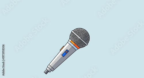 Microphone icon for World Press Freedom Day, symbolizing free speech and journalism ethics