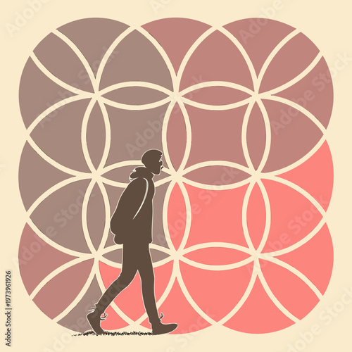 Seamless floral vector illustration featuring a pink vintage silhouette of a girl with a summer bouquet of flowers and butterflies for nature wallpaper design