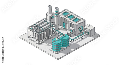 Modern industrial complex with advanced technology and infrastructure.