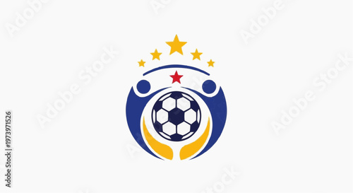 Soccer ball with flames and Portugal flag illustration