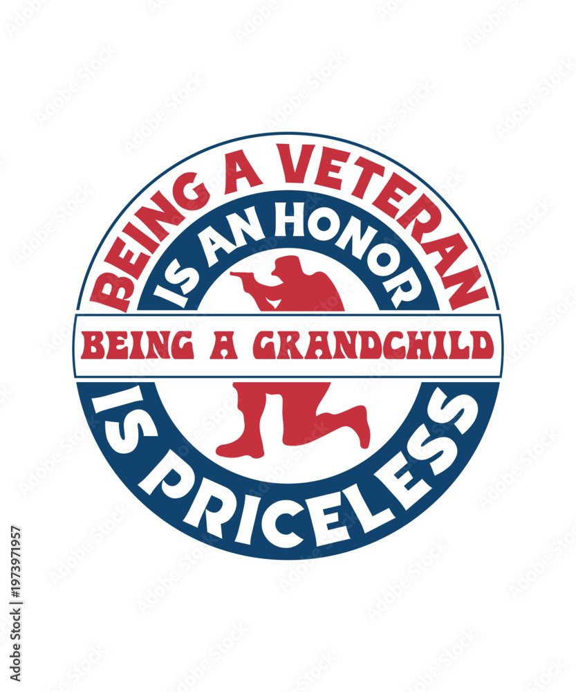 Obraz premium Veteran Family Svg Design