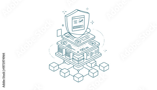 Digital Security System - Shielding Data with Advanced Protection and Encryption.