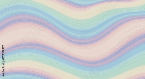 Pastel waves modern gradient with delicate tones for trendy design use