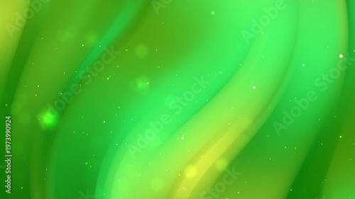 Abstract design featuring green and yellow wavy shapes, ideal for backgrounds, digital art, graphic design, and creative projects. Bold and vibrant color scheme.