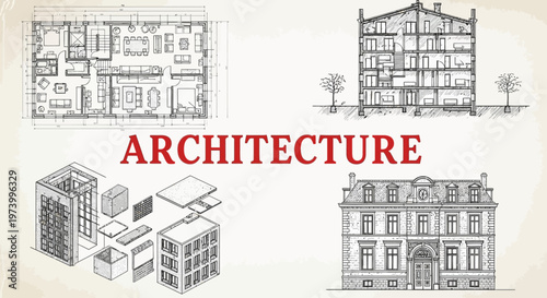 Architecture blueprints and building designs 1.
