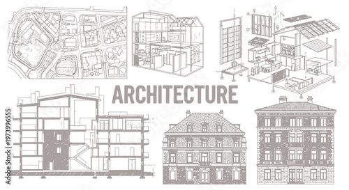 Architecture blueprints and building designs 3.