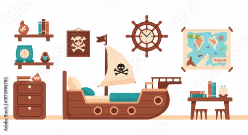 Pirate Ship Toy Model Boat.