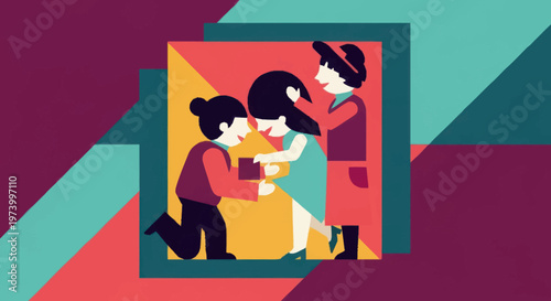 People in a romantic relationship.