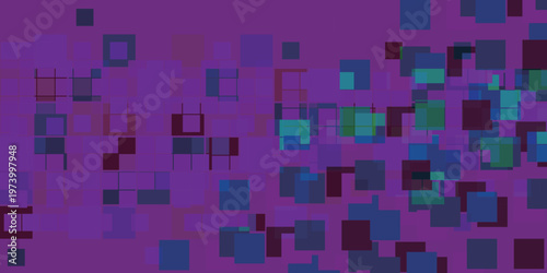 Abstract geometric pattern with colorful overlapping squares