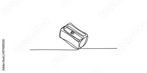 Continuous line drawing of a briefcase on a flat surface illustration business office work professional