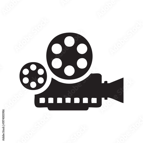 Film camera icon vector illustration