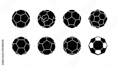Abstract Geometric Spheres: Fullerene and Soccer Ball Variations