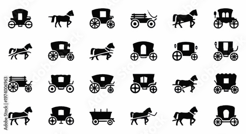 Horse Drawn Carriage Transport Vehicles.