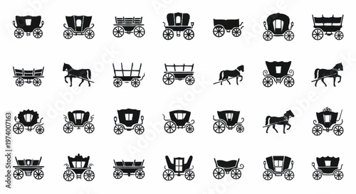 Horse Drawn Carriages and Carts.