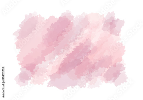 ピンクの水彩ペイントタッチで描いた抽象的な背景