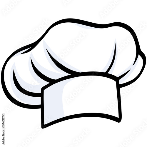 Chef Hat Illustration Toque Blanche Vector