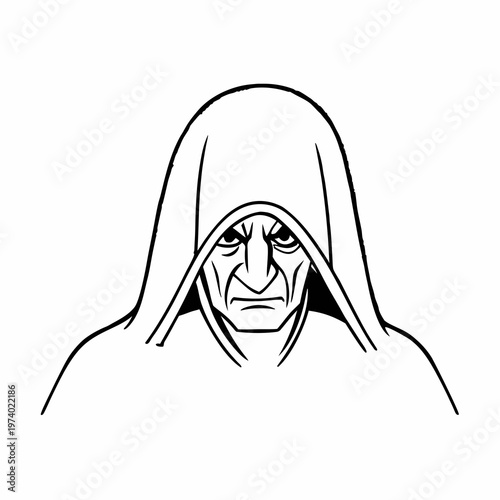 Hooded Elder's Glowering Gaze