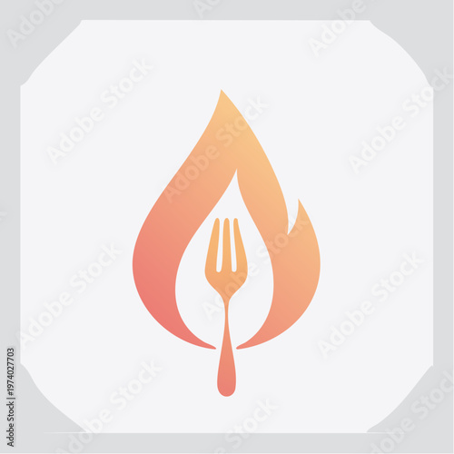 Fiery Fork Logo A Culinary Ignition of Flavor and Heat