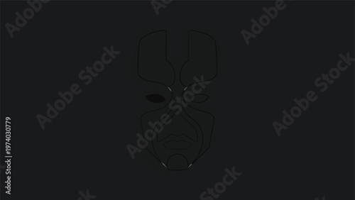 Black electrical plug isolated on a dark background, ready for use.