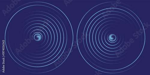 Background geometric shapes circle line blue. orbit gradient color. Galaxy and technology pattern