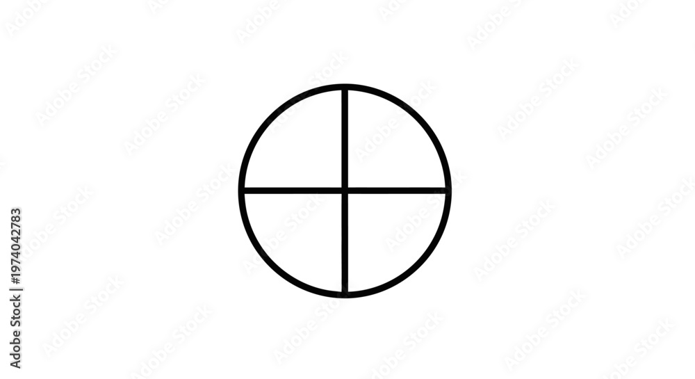 Fototapeta premium Crosshair Target Circle Symbol.