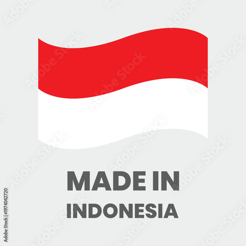 Free Download Made in Indonesia Product Label Badge - GFXLoad