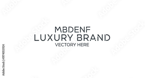 Elegant Luxury Brand Logo with Minimalist Design and Modern Typography for High-End Fashion and Lifestyle Businesses.