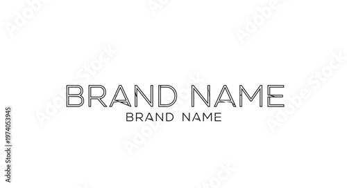 Abstract brand name design with a unique, textured font, creating a modern and eye-catching logo for a variety of businesses.