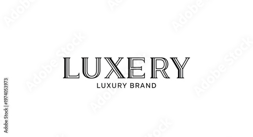 Elegant Luxery Brand Logo Design with Refined Typography and Minimalist Aesthetic.