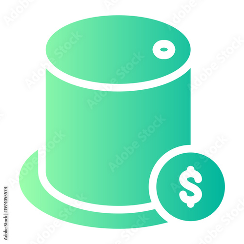 water tank gradient icon