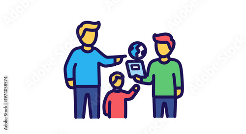 Inspiring Global Education and Cultural Understanding Mentors Guiding a Child Towards Knowledge and Peace