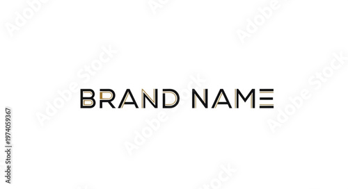 Elegant Brand Name Displayed in Minimalist Typography on a White Background.