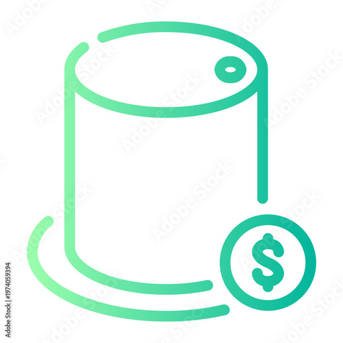 water tank gradient icon