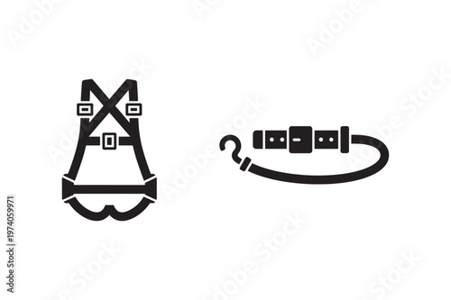 Safety Belt Icon Set