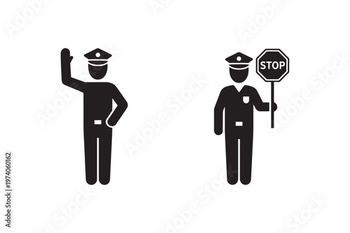 Traffic Sergeant Icon Set