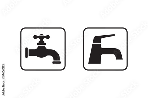 Water Tap Icon Set